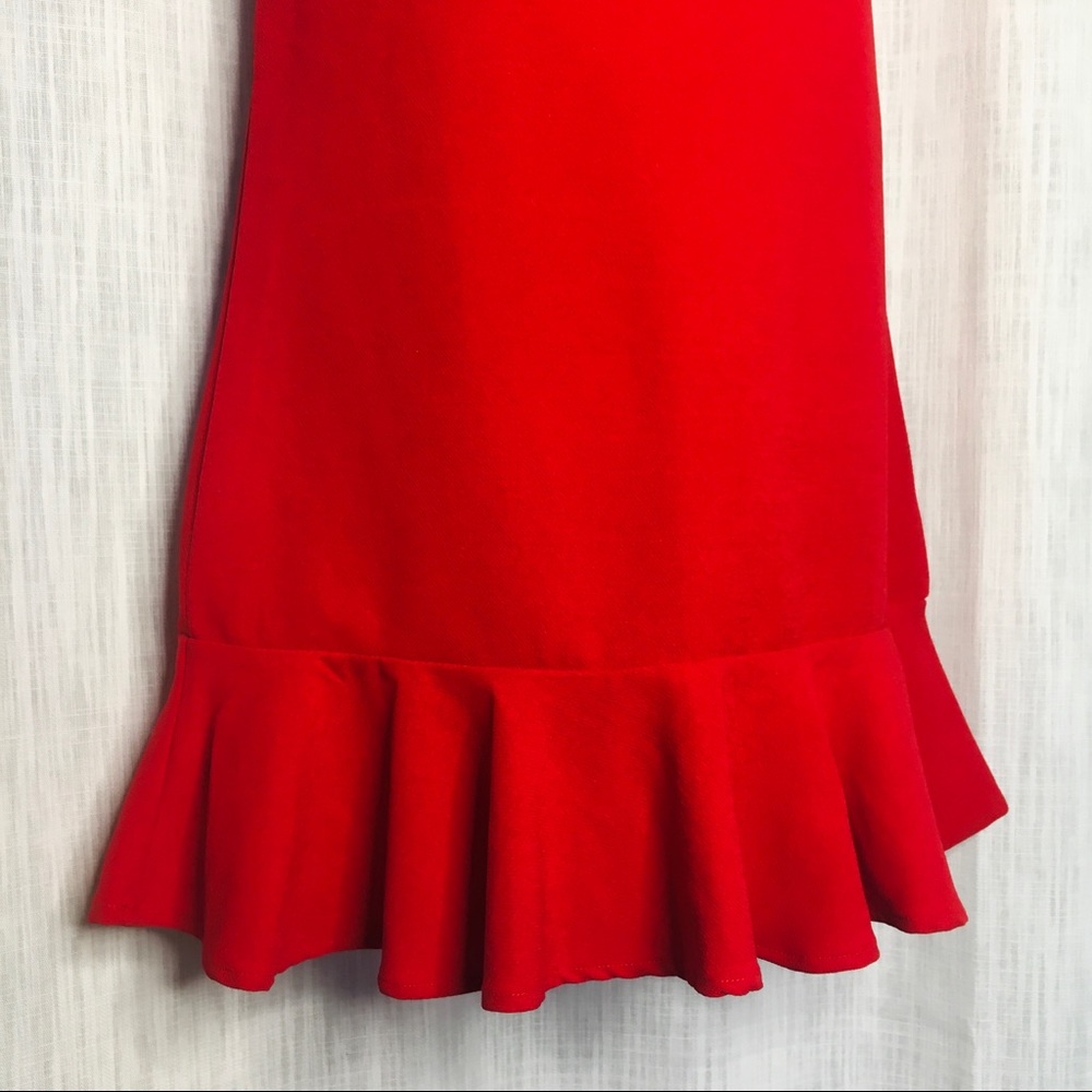 Red Dress w/ Ruffles - Picture 4 of 8